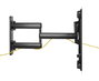 Vivolink Support mural articulé pour écran, Bras moyen VESA 600x400, Inclinaison et rotation, Capacité 50 kg, Aluminium noir