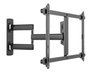 Vivolink Support mural articulé pour écran, Bras moyen VESA 600x400, Inclinaison et rotation, Capacité 50 kg, Aluminium noir