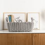 Vinthera Panier Moa en Coton Gris 35x25x13 cm Textil