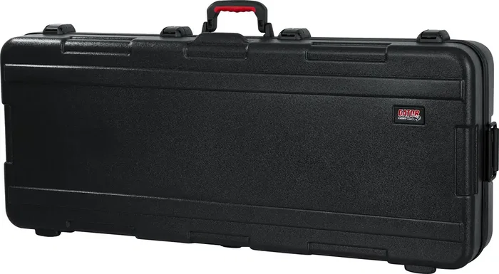 Gator Étui rigide moulé TSA ATA pour clavier 61 notes avec roues - Noir