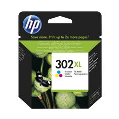 HP Cartouche d'encre F6U67AE N° 302XL Couleur pour DeskJet 1010/2130/45020