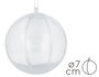 Innspiro Pack de 12 boules en plastique transparent de 7 cm