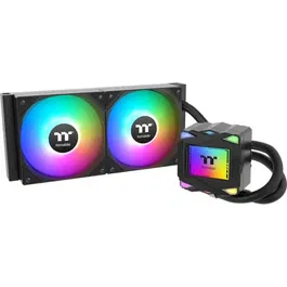 Thermaltake LA240 ARGB Sync - Watercooling tout-en-un (AIO) pour CPU - 2 ventilateurs 120mm ARGB - Compatible Intel et AMD - Noir