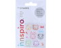 Innspiro Set de tampons acryliques Caras animales 5,3x6cm