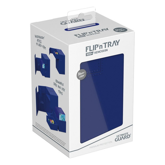 Ultimate Guard Flip'n'Tray 100+ Xenoskin - Blue Ultimate Guard Flip'n'Tray 100+ Xenoskin - Blue