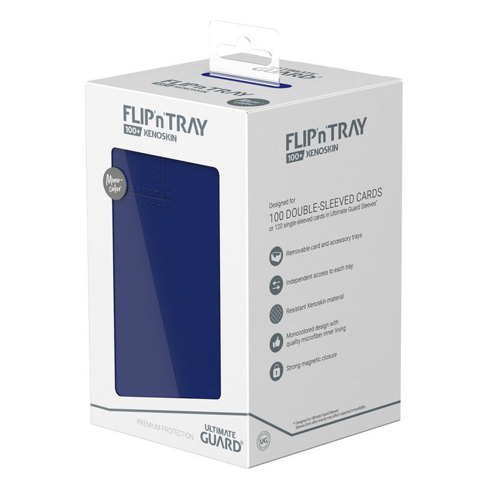 Ultimate Guard Flip'n'Tray 100+ Xenoskin - Blue Ultimate Guard Flip'n'Tray 100+ Xenoskin - Blue