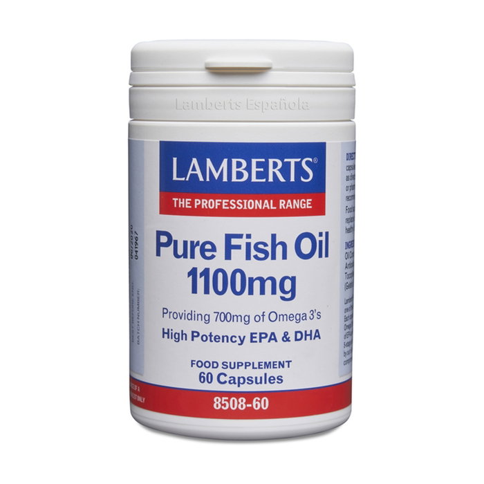 Lamberts Huile de Poisson Pure 1100 mg, 60 perles Lamberts Huile de Poisson Pure 1100 mg, 60 perles