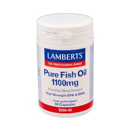 LAMBERTS Huile de Poisson Pure 1100 mg, 60 perles