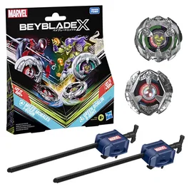 Beyblade X Miles Morales 1-60GN contre Green Goblin 9-80HT