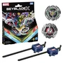 Beyblade X Miles Morales 1-60GN contre Green Goblin 9-80HT