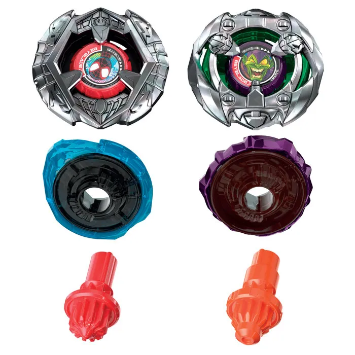 Beyblade X Miles Morales 1-60GN contre Green Goblin 9-80HT