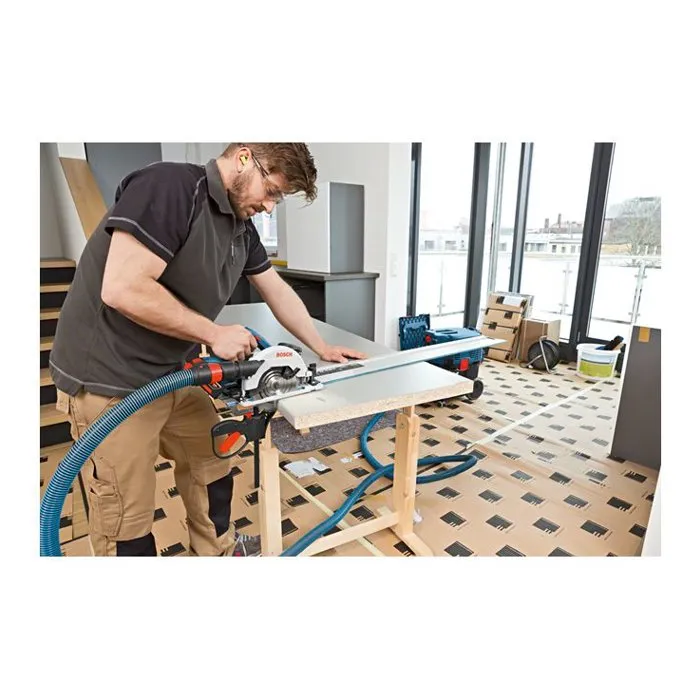 Bosch Professional Scie Circulaire GKS 18V-57 G (06016A2101) - Sans batterie, lame 165mm, L-Boxx - Compatible rails de guidage Bosch, Mafell, Festool, Makita