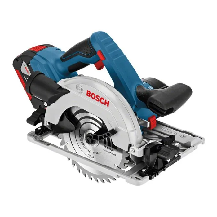 Bosch Professional Scie Circulaire GKS 18V-57 G (06016A2101) - Sans batterie, lame 165mm, L-Boxx - Compatible rails de guidage Bosch, Mafell, Festool, Makita