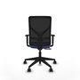 PIQUERAS Y CRESPO Chaise Motilla Synchrone/Traslack Bleu clair/Noir