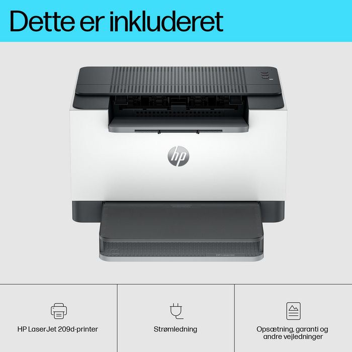 HP M209d LaserJet - Imprimante laser monochrome compacte avec impression recto-verso automatique, jusqu'à 29 ppm, application HP