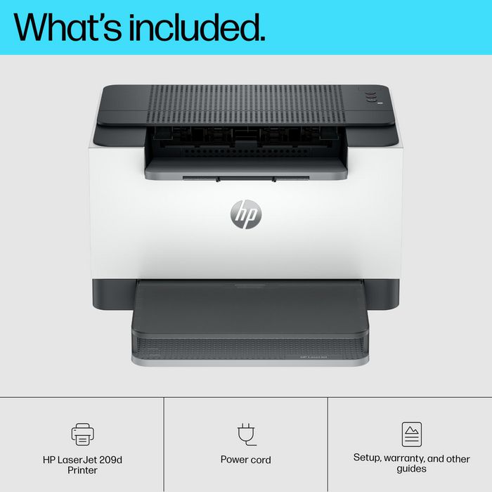 HP M209d LaserJet - Imprimante laser monochrome compacte avec impression recto-verso automatique, jusqu'à 29 ppm, application HP