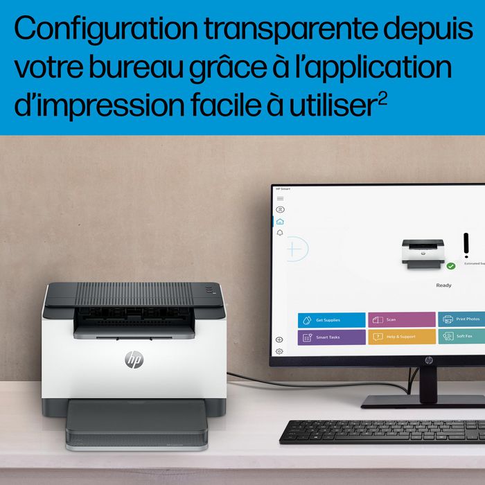 HP M209d LaserJet - Imprimante laser monochrome compacte avec impression recto-verso automatique, jusqu'à 29 ppm, application HP