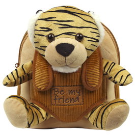 PERLETTI Sac à dos avec peluche Tigre Joe 26cm