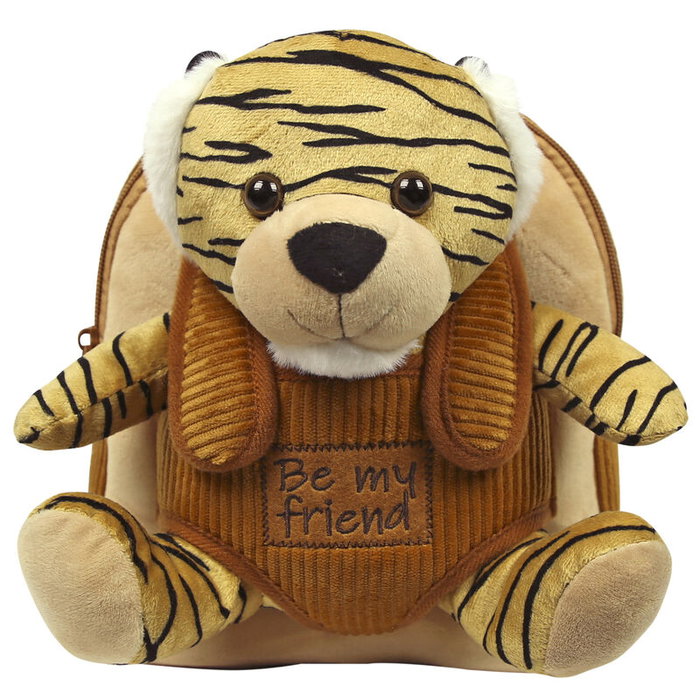 PERLETTI Mochila avec peluche Tigre Joe - Sac à dos enfant 26x21x8cm PERLETTI Mochila avec peluche Tigre Joe - Sac à dos enfant 26x21x8cm