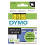 Dymo Ruban d'étiquetage D1 24 mm x 7 m Noir sur Jaune (53718)识别码: S0720980