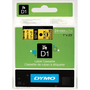Dymo Ruban d'étiquetage D1 Noir sur Jaune 2,4 cm x 7 m