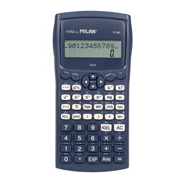 Milán Calculatrice scientifique M240 série 1918 bleue avec étui protecteur 240 fonctions