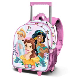 Karactermania Disney Princesses Floral Sac à Dos 3D avec Roues, Rose