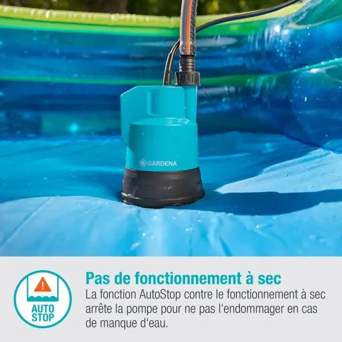 Gardena Pompe pour Collecteur d'Eau de Pluie 2000/2 18V P4A sans Batterie - Débit 2000 l/h, Hauteur 2.0 bar, Tube Télescopique Coudé, 3 Modes de Puissance