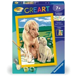 Ravensburger 25827 CreArt Kids Kit Peinture par Numéros Amour maternel - 18x24 cm, Peintures et Pinceau Inclus, A Partir de 7 Ans