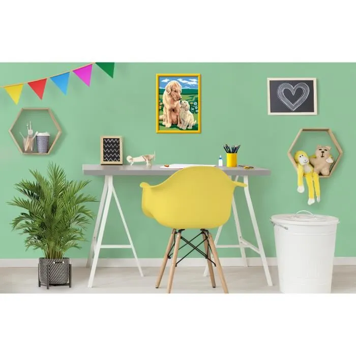 Ravensburger 25827 CreArt Kids Kit Peinture par Numéros Amour maternel - 18x24 cm, Peintures et Pinceau Inclus, A Partir de 7 Ans