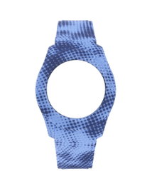 Watxandco Bracelet de montre Bleu 38mm