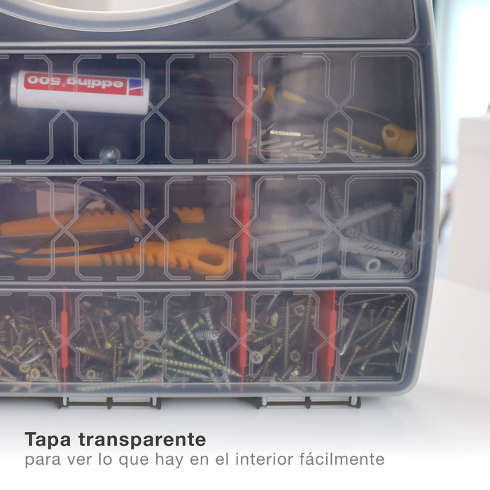 Hantums Boîte organisatrice d'outils avec 22 compartimentos Hantums Boîte organisatrice d'outils avec 22 compartimentos
