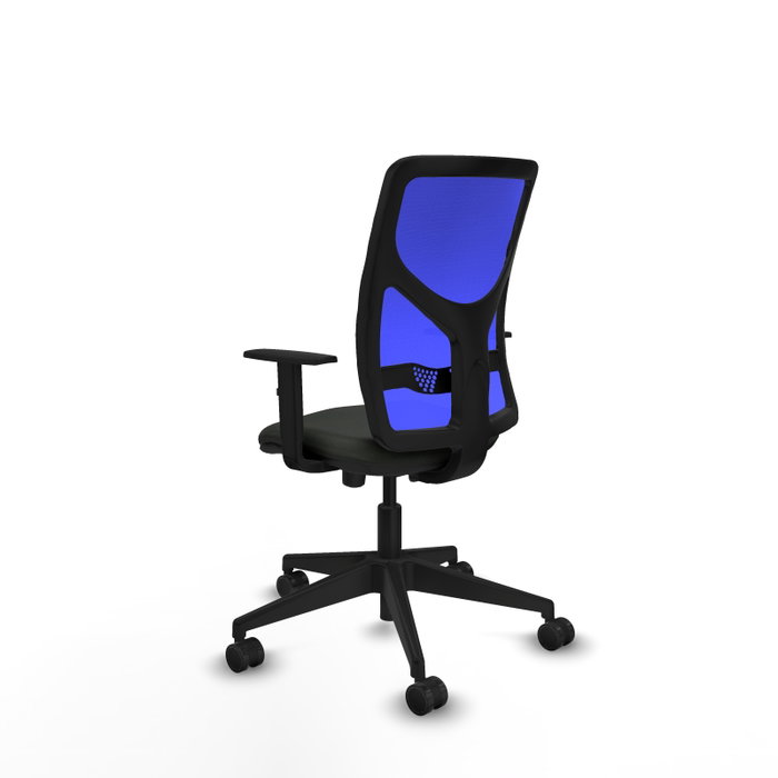 PIQUERAS Y CRESPO Chaise Motilla Synchrone/Traslack Noir et Bleu