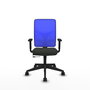 PIQUERAS Y CRESPO Chaise Motilla Synchrone/Traslack Noir et Bleu