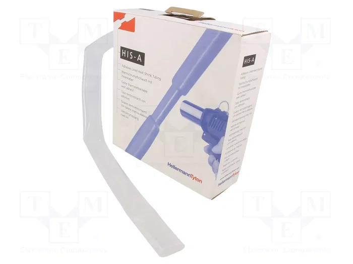HELLERMANNTYTON Tuyau thermorétractile avec colle 19mm 4m transparent HELLERMANNTYTON Tuyau thermorétractile avec colle 19mm 4m transparent
