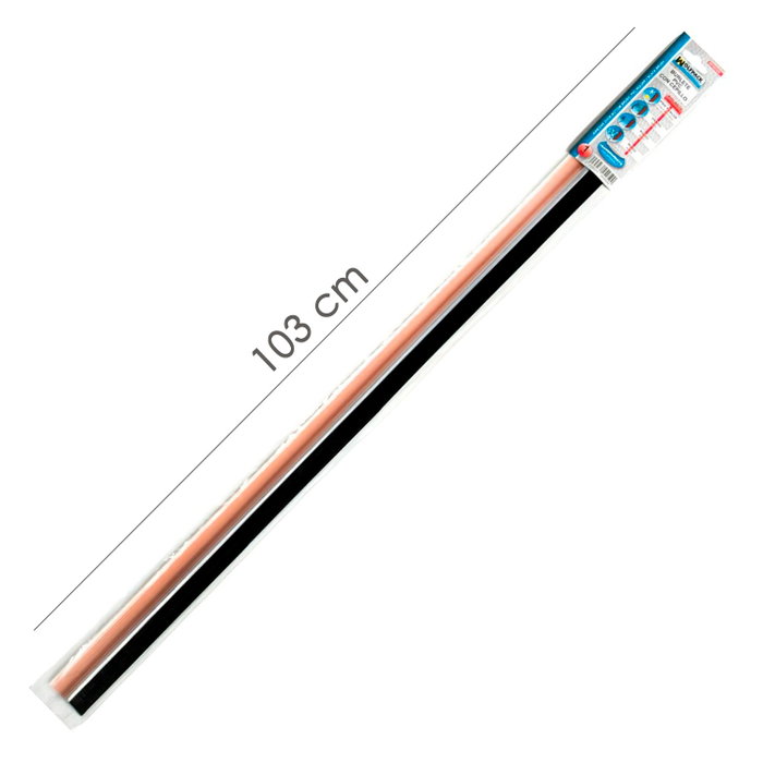 WOLFPACK LINEA PROFESIONAL Bas de porte PVC transparent à brosse 1 mètre