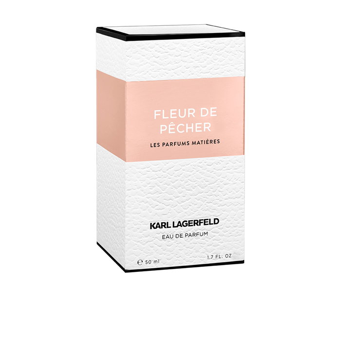 Karl Lagerfeld Fleur de Pêcher Eau de Parfum Vaporisateur 50 ml - Parfum Floral Fruité Féminin avec Notes de Poire, Yuz, Jasmin et Pêcher