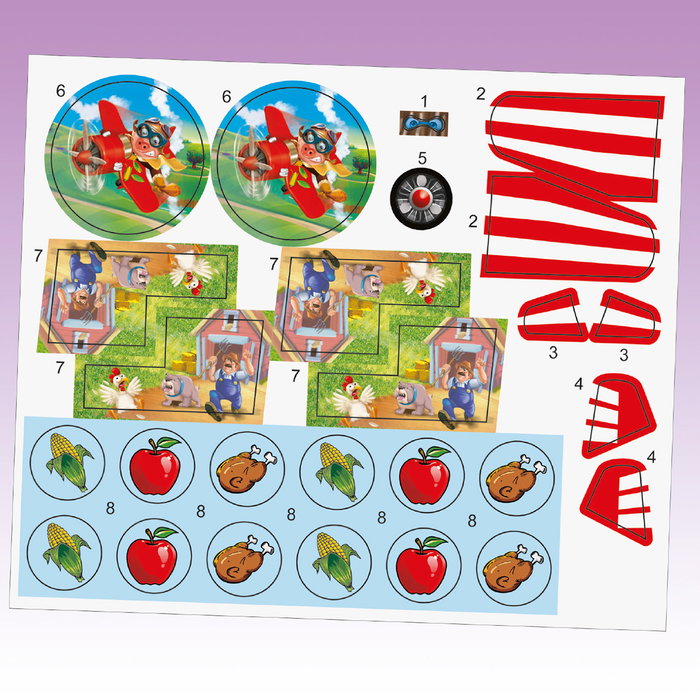 Tachan Jeu de Société Robber Le Cerdito Volador - Jeu Électronique de Rapide et Adresse pour Enfants à Partir de 3 Ans (Anglais, Français, Allemand, Italien, Portugais, Espagnol)