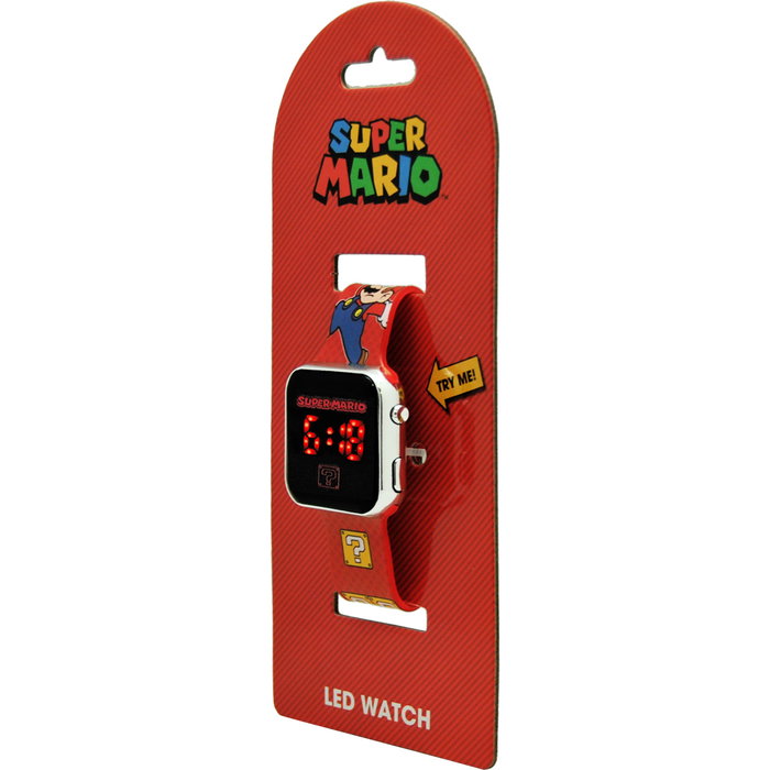 Kids Licensing Montre LED Super Mario Rouge Kids Licensing Montre LED Super Mario Rouge