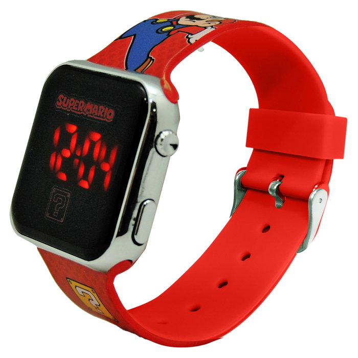 Kids Licensing Montre LED Super Mario Rouge Kids Licensing Montre LED Super Mario Rouge
