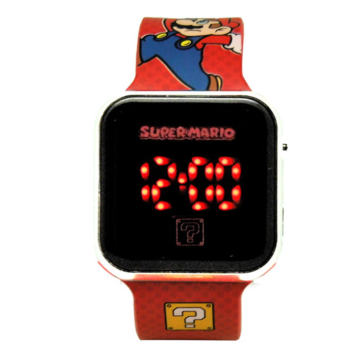 Kids Licensing Montre LED Super Mario Rouge Kids Licensing Montre LED Super Mario Rouge