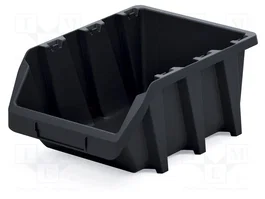 KISTENBERG Conteneur BINEER cuvette longue noir 295x198x133mm