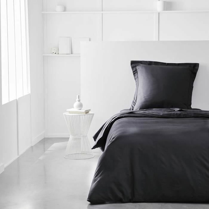 Today Housse de couette Essential 140 x 200 cm 1 personne Fusain