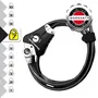 Master Lock Câble antivol Python breveté ajustable 30 cm à 1,8 m pour vélo, portail, équipement - Acier tressé gaine vinyle - 4 clés incluses - Garantie à vie