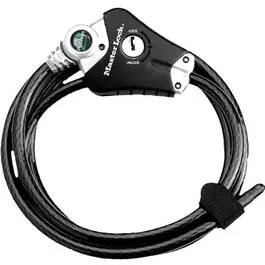 Master Lock Câble antivol Python breveté ajustable 30 cm à 1,8 m pour vélo, portail, équipement - Acier tressé gaine vinyle - 4 clés incluses - Garantie à vie