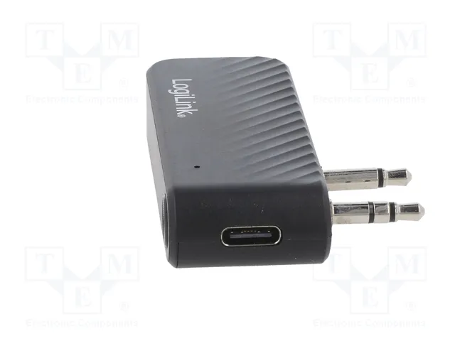 LOGILINK Récepteur Bluetooth 5.1 Noir avec Jack 3,5mm x2 et USB C