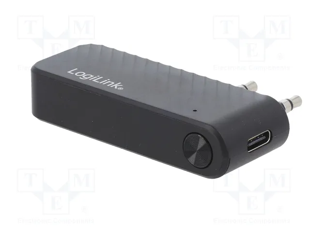 LOGILINK Récepteur Bluetooth 5.1 Noir avec Jack 3,5mm x2 et USB C