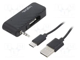 LOGILINK Récepteur Bluetooth 5.1 Noir avec Jack 3,5mm x2 et USB C