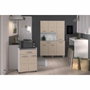 BigBuy Home Desserte OSLO Chêne, 1 Tiroir et 2 Portes