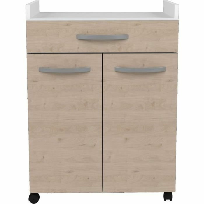 BigBuy Home Desserte OSLO Chêne, 1 Tiroir et 2 Portes BigBuy Home Desserte OSLO Chêne, 1 Tiroir et 2 Portes
